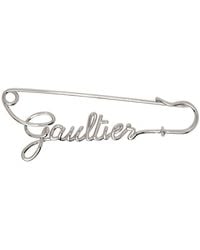 Jean Paul Gaultier - シルバー The Gaultier Safety Pin ブローチ - Lyst