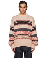 Sacai - Pink Jacquard Sweater - Lyst