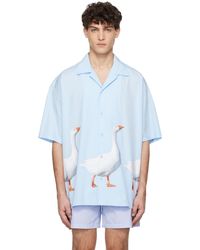 Moschino - ブルー Goose コットンポプリン シャツ - Lyst
