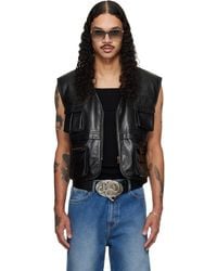 Lu'u Dan - Cargo Faux-Leather Vest - Lyst