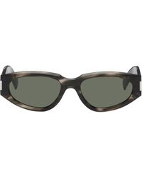 Saint Laurent - Gray Sl 618 Sunglasses - Lyst
