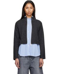 mfpen - Cropped Leisure Zip Up Sweater - Lyst