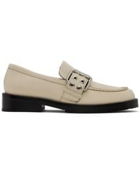 BY FAR - Ssense Work Capsule – Off-white Rafael Loafers - Lyst
