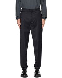 Dunhill - Navy Striped Trousers - Lyst