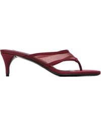 Alaïa - Burgundy Infra 55 Heeled Sandals - Lyst