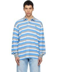 ERL - Striped Long Sleeve Polo - Lyst