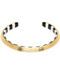 Ami Paris - Gold Lineami Open Cuff Bracelet - Lyst