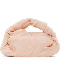 Issey Miyake - Sac carré rose à fronces - Lyst