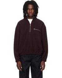 Rier - Pull Molletonné Bourgogne En Molleton - Lyst
