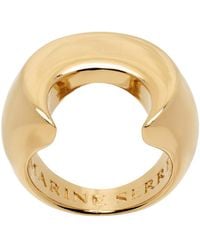 Marine Serre - Gold Regenerated Brass Moon Ring - Lyst