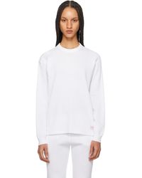 Alexander Wang - T-shirt à manches longues blanc à emmanchures basses - Lyst