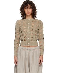 Comme des Garçons - Cardigan En Chanvre - Lyst