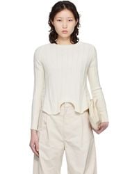 MM6 by Maison Margiela - Off- Upside Down Sweater - Lyst