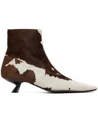 Marni - Cow-Print Ponyhair Cindi Boots - Lyst