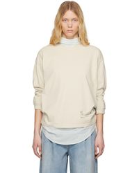 Maison Margiela - Off- Printed Logo Long Sleeve T-Shirt - Lyst