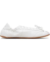 Abra - Baskets De Style Ballerine Blanches En Cuir - Lyst