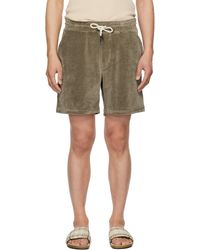 Oas - Short Taupe En Velventine - Lyst