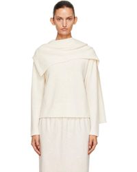 Loulou de Saison - Off- Frances Cashmere Scarf Sweater - Lyst