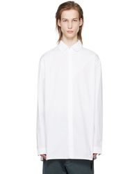 A_COLD_WALL* - * White Contrast Panel Shirt - Lyst