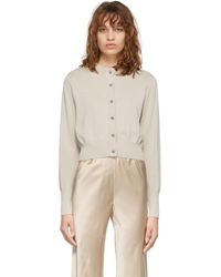 SILK LAUNDRY Taupe Cropped Cardigan - Multicolour