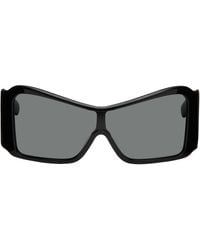 VAQUERA - Lunettes De Soleil De Type Visière Noires - Lyst