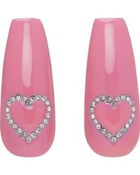 Im Sorry by Petra Collins - Boucles D'Oreilles En Forme D'Ongle Rose Et Argenté Exclusives À Ssense Édition D'Heygere - Lyst