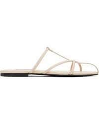 Jil Sander - Off- Cage Flat Sandals - Lyst