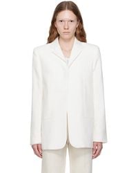 Jacquemus - Le Chouchouコレクション ホワイト La Veste Caraco テーラードジャケット - Lyst