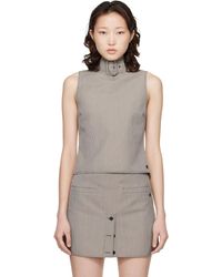 Courreges - Buckle Houndstooth Top - Lyst