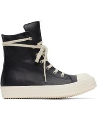 Rick Owens - ブラック Hollywood レザースニーカー - Lyst