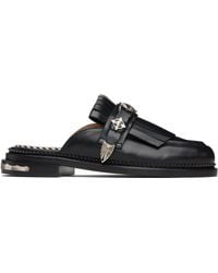 Toga - Hard Leather Slip-On Loafers - Lyst