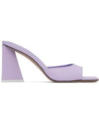 The Attico - Purple Mini Devon Mules - Lyst