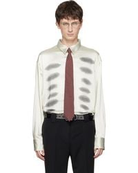 AVAVAV - Off- X-Ray Printed Satin Button-Up Shirt - Lyst