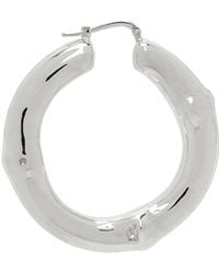 Jil Sander - Silver Hoop Single Earring - Lyst