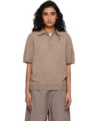 Entire studios - Short Sleeve Knit Polo - Lyst