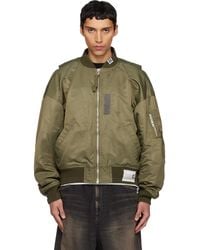 Maison Mihara Yasuhiro - Vest Combined Flight Bomber Jacket - Lyst