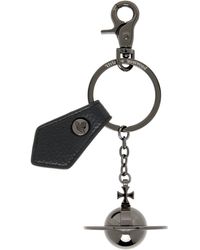 Vivienne Westwood - Gunmetal 3D Orb Keychain - Lyst