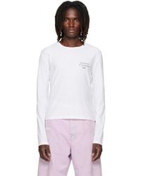 Acne Studios - Off- Distressed Logo T-Shirt - Lyst