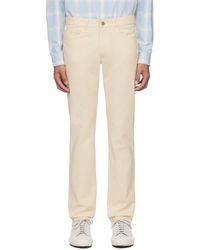 Theory - Pantalon raffi blanc cassé - Lyst