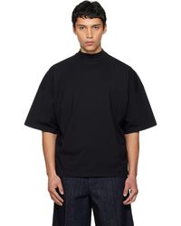 Jil Sander - Cotton Mock-Neck T-Shirt - Lyst