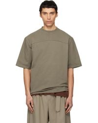 Mordecai - Taupe Classic Fit T-Shirt - Lyst