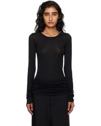 Rick Owens - Concordians Mini Rib Ls T-Shirt - Lyst
