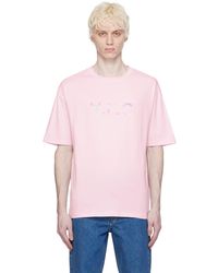 A.P.C. - . Pink River Print T-shirt - Lyst