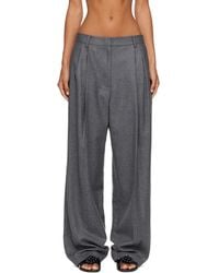 LE17SEPTEMBRE - Tuck Tailored Wool Trousers - Lyst