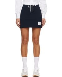 Thom Browne - Classic 4-Bar Jersey Miniskirt - Lyst