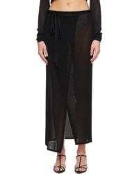 Frankie Shop - Alsen Thin Knit Wrap Maxi Skirt - Lyst