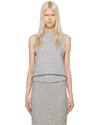 Christopher Esber - Gray Divider Vest - Lyst