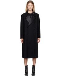 MM6 by Maison Martin Margiela - ウール ダブルブレスト コート - Lyst