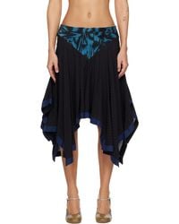 Kiko Kostadinov Celritatem Padded Skirt in Blue | Lyst Canada