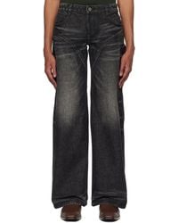 Fax Copy Express - Dirty Wash Straight Jeans - Lyst
